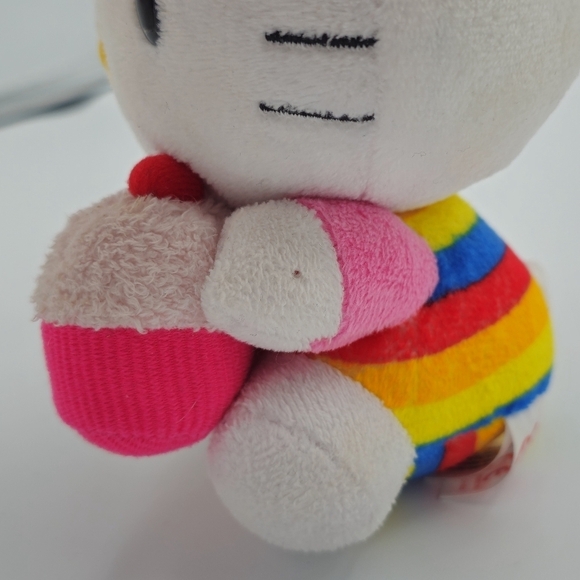 Hello Kitty Cupcake Rainbow Stripes Plush - Picture 3 of 7